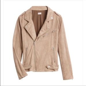 NWOT suede moto jacket